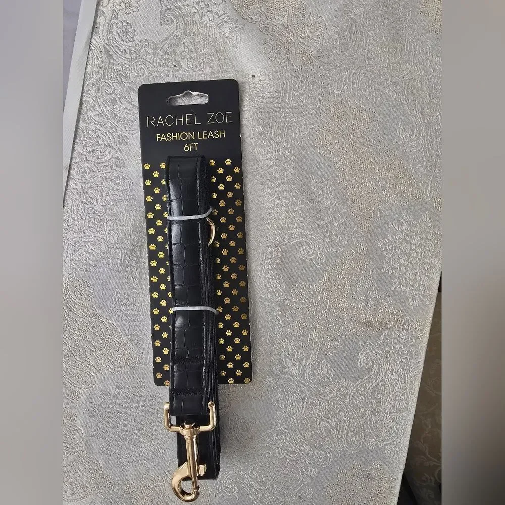 Rachel Zoe Black Leash with Gold Accents